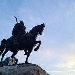 Tirana - Statua di Skanderbeg